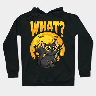 Murderous Cat - Creepy Cute Halloween Costume Gift Hoodie